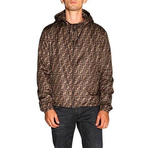 fendi mens fuzzy logo|men's Fendi jacket.